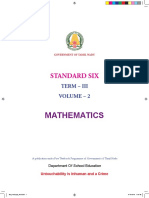 Namma Kalvi 6th Maths Textbook Term 3 English Medium