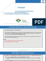 E-Tutorial - Deductor Forgot User Id