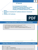 Procedure To Download 197 Certificate (Deductor Login)