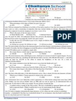Work Sheet - III For Nasa Scrutiny Examination