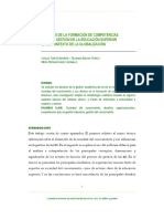 Desafíos de La Formación de Competencias para La Gestión de La Educación Superior en El Contexto de La Globalización