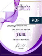 Certificado Bruxaria Hekatina em Word Julho Gilmar