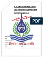 Summer Internship Report-2022: Uttarpradesh Irrigation Department BARABANKI-1909046