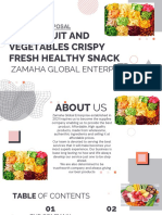 Dried Fruit and Vegetables Crispy Fresh Healthy Snack: Zamaha Global Enterprise