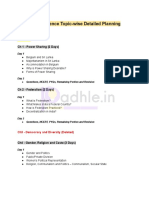 Class 10 Social Science Topic-Wise Detailed Planning