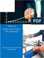 Checklist For Bribery and Corruption Risk Assessment