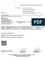 Cov-2 Inmunocromatografía Exudado Nasofaríngeo/Orofaringeo Antígeno Del Virus Sars Cov2 Positivo Negativo Interpretación de Resultados