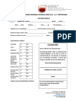 Formato de Historial Medico 2022-2023