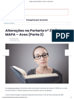 Alterações Na Portaria Nº 210 - 98 MAPA - Aves (Parte 2) - Food Safety Brazil