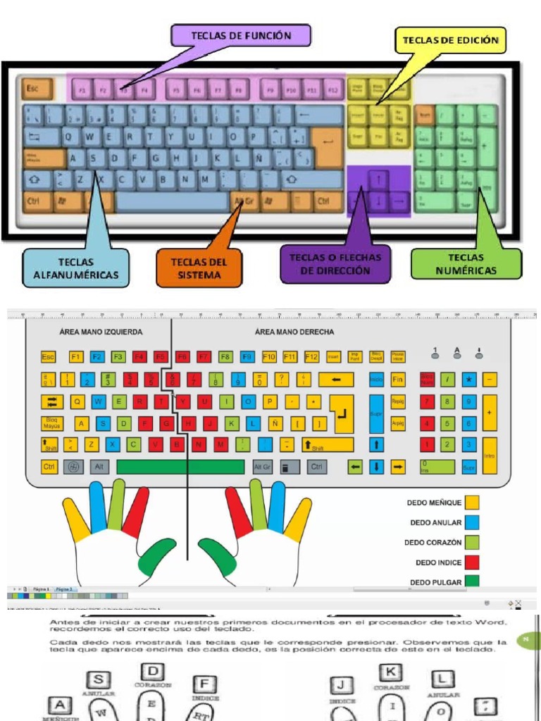Técnicas de Digitación Efectivas | PDF | Teclado | Ciencias de la ...