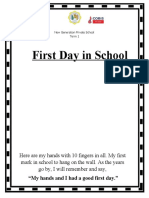 First Day Worksheets