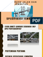 Spesifikasi Jembatan