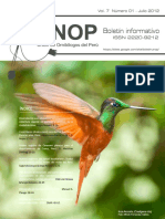 Boletín Informativo Unop Vol. 7 N°1. 2012r