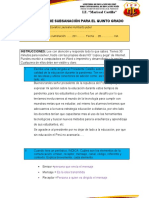 Evaluación de Subsanación para El Quinto Grado