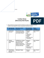 Lembar Kerja Rencana Aksi Nyata