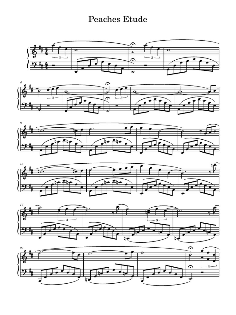 Peaches Etude PDF