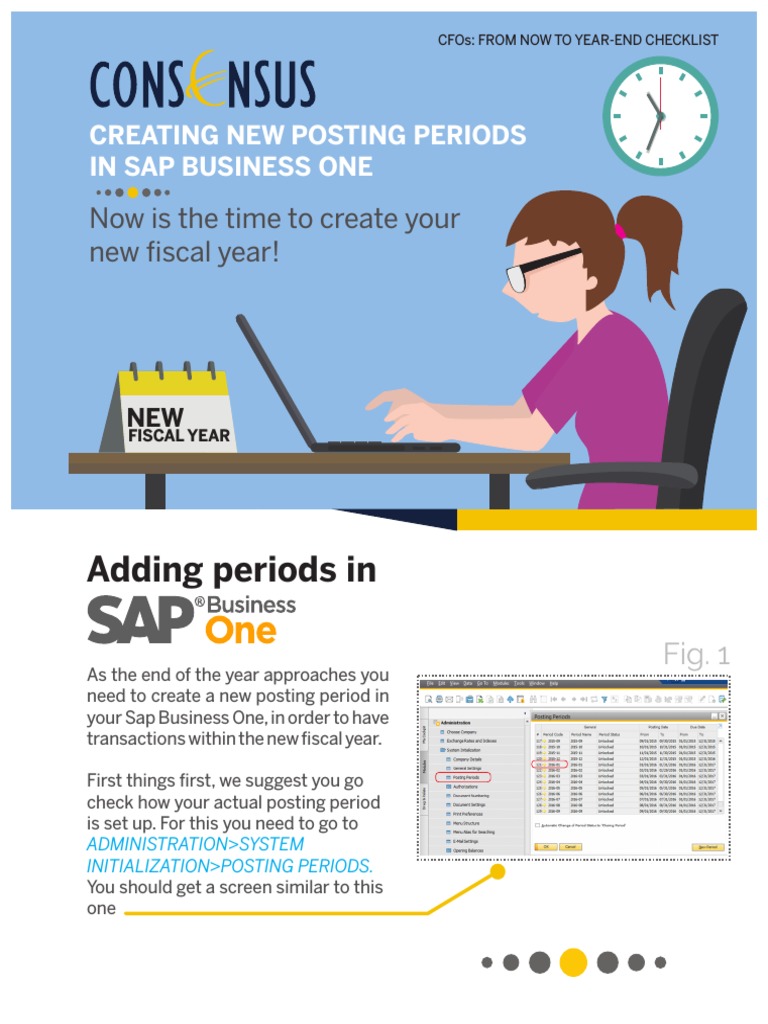 Creating New Posting Periods in SAP Business One | PDF | Computing ...