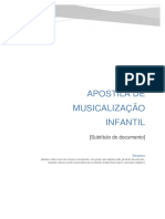 Apostila de Musicalização Infantil