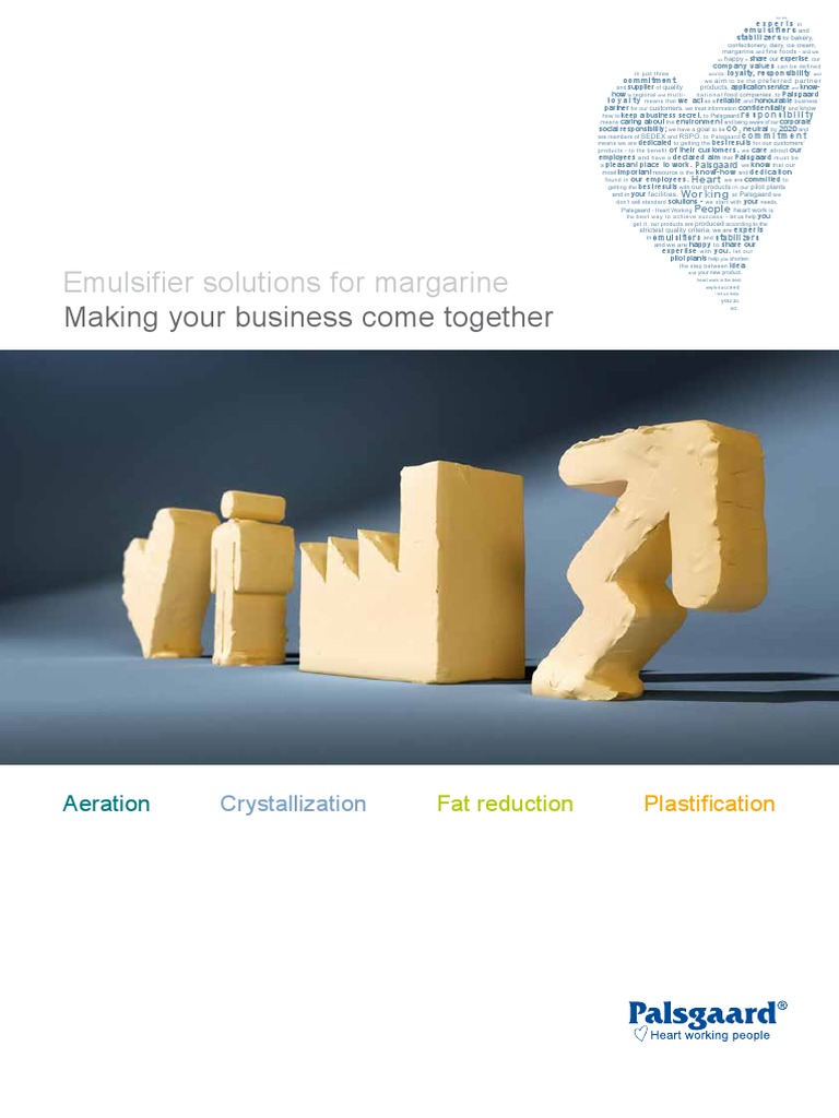 Brochure Emulsifier Solutions For Margarine Margarine All e MPF PDF Margarine Emulsion