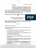 Convocatoria Defensor D.H. - Modificada Lic. César..