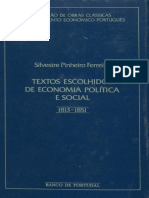 Silvestre Pinheiro Ferreira - Textos Escolhidos de Economia Política e Social (1813-1851)