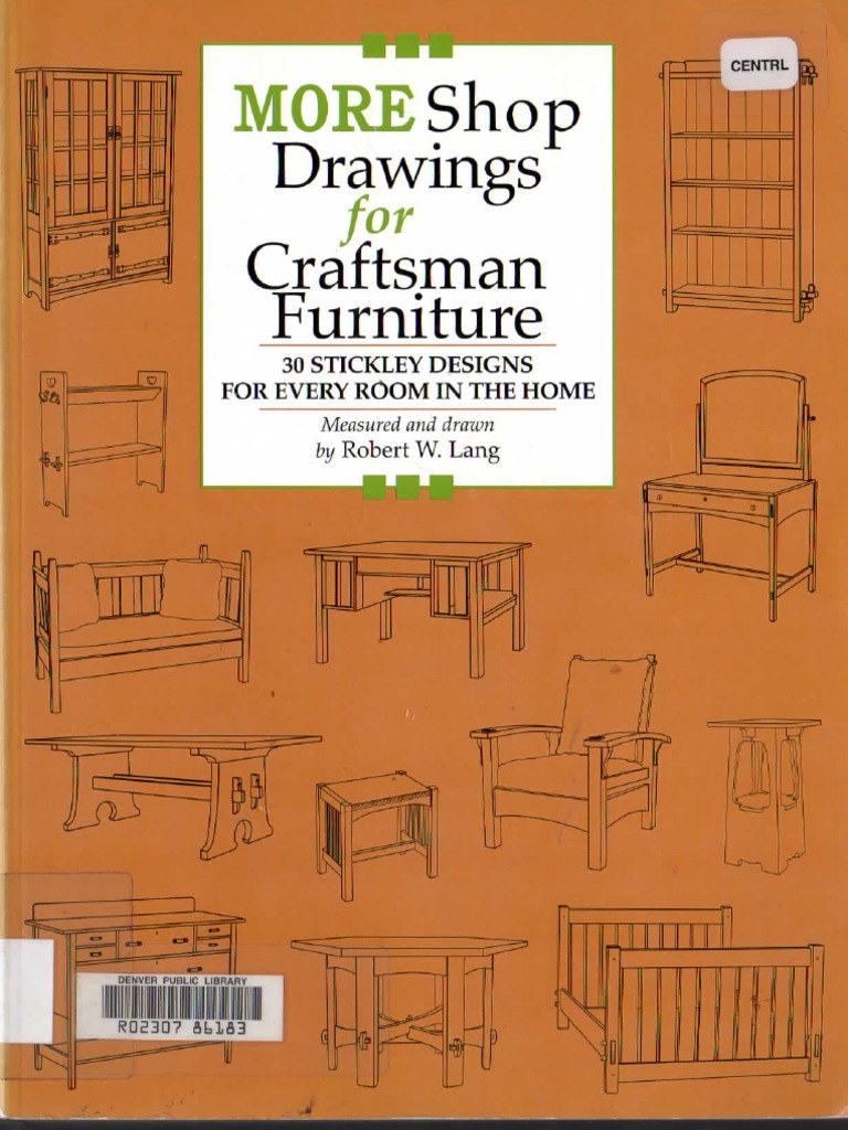 More Shop Drawings For Craftsman Furniture - 30 Stickley Designs For Every  Room in The Home (PDFDrive) | PDF, image size:768x1024