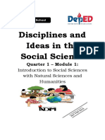 Introduction To Social Sciences With Natural Sciences and Humanities