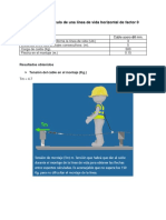 Memoria de Cálculo de Una Línea de Vida Horizontal de Factor 0