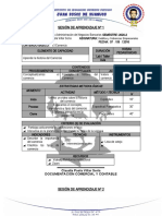 Sesión Aprendizaje Documentación