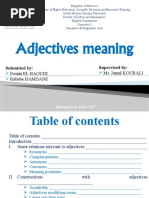 Adjectives Meaning