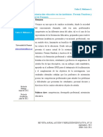 Marco Actual de La Orientación Educativa en Los Institutos: Fermín Naudeau y América de La Ciudad de Panamá