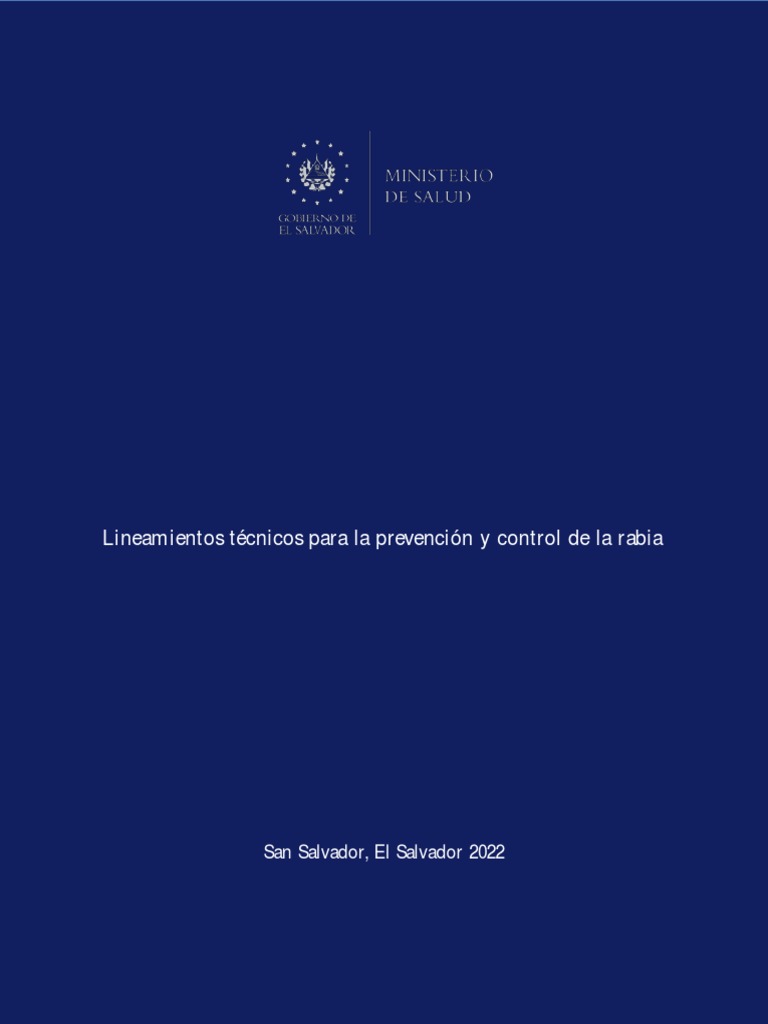 Lineamientos tecnicos para la prevencion y control de la rabia pdf