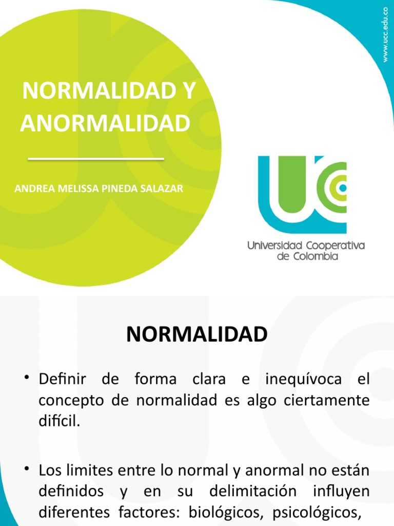 Normalidad Anormalidad | PDF | Comportamiento | Sicología