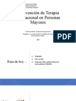 Intervención de Terapia Ocupacional en Personas Mayores