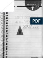 Metodología de Las Ciencias Sociales, Esther Díaz