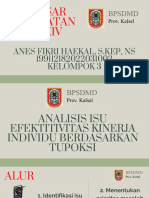 Analisis Isu Efektitivitas Kinerja Individu Berdasarkan Tupoksi