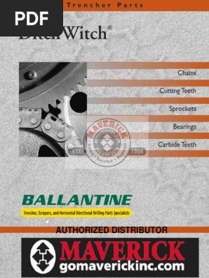 Ditch Witch R40 Trencher Owner's Manual & Parts Catalog - New Printed Book, Heavy-Duty 4 thumbnail image