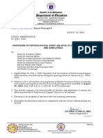 SM - 078s.2022 - Provision of PFA To MVS Teachers and Employees