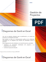 Gestión de Proyectos. Diagramas de Gantt en Excel