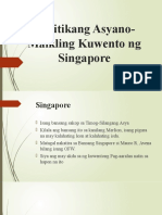 Panitikang Asyano-Maikling Kuwento NG Singapore