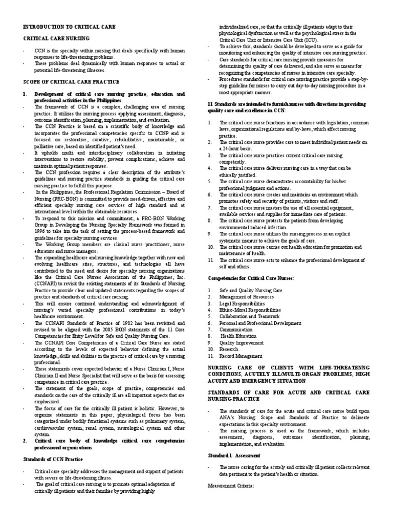 Notes I Iii Life Threatening Conditions Pdf Nursing Health Sciences