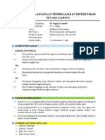 RPP Diferensiasi Kelas 4