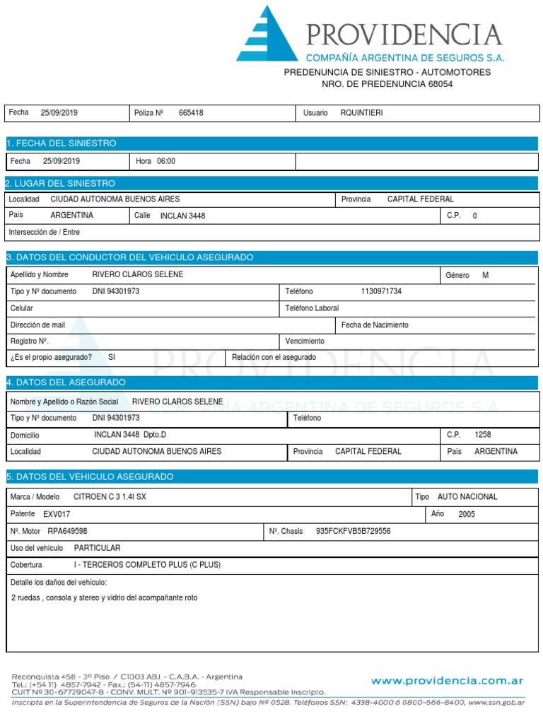 C3 Predenuncia 68054 | PDF | Industria automotriz | Transporte