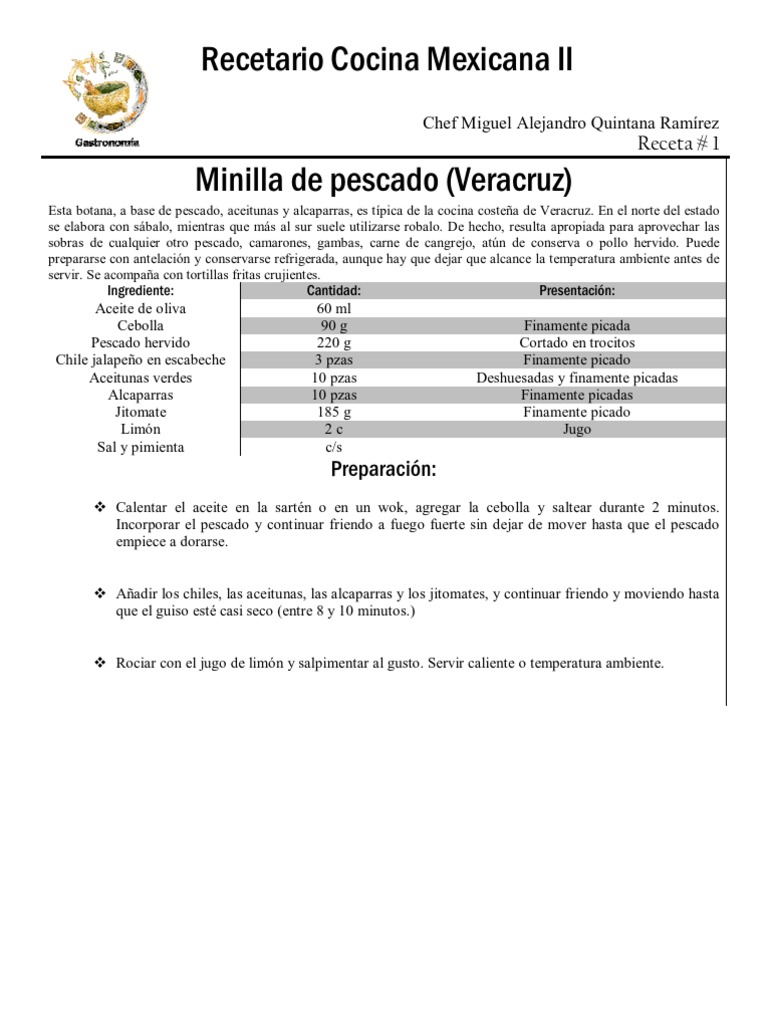 Recetario Cocina Mexicana II | PDF | Panes | Preparación de comida y bebida