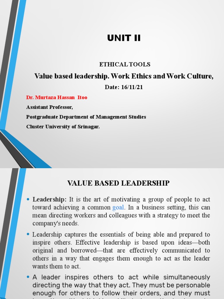 Indian Ethics in Leadership and Culture | PDF | Leadership ...