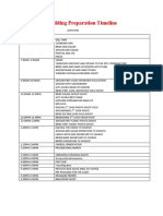 Wedding Preparation Timeline JHEWERLY