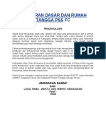 Anggaran Dasar Dan Rumah Tangga PSDF