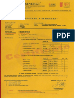 Certificate Calibrate T. Station Nivo 3.C