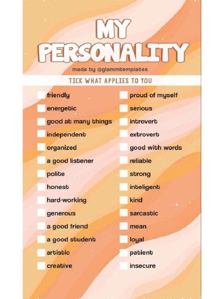 My Personality Test PDF