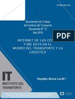 Internet de Las Cosas y Biga Data en El Mundo Del Transporte y La Logistica - Instituto Del Transporte - Haydee - Lordi - 2018